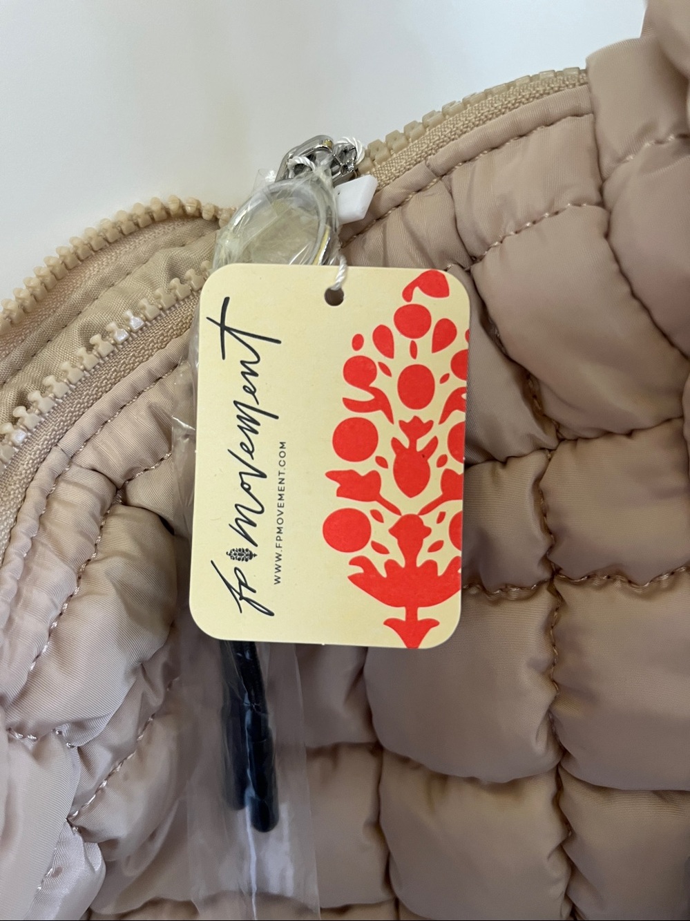 Free people Quilted Puffer Shoulder Bag in Beige - Picture 3 of 6